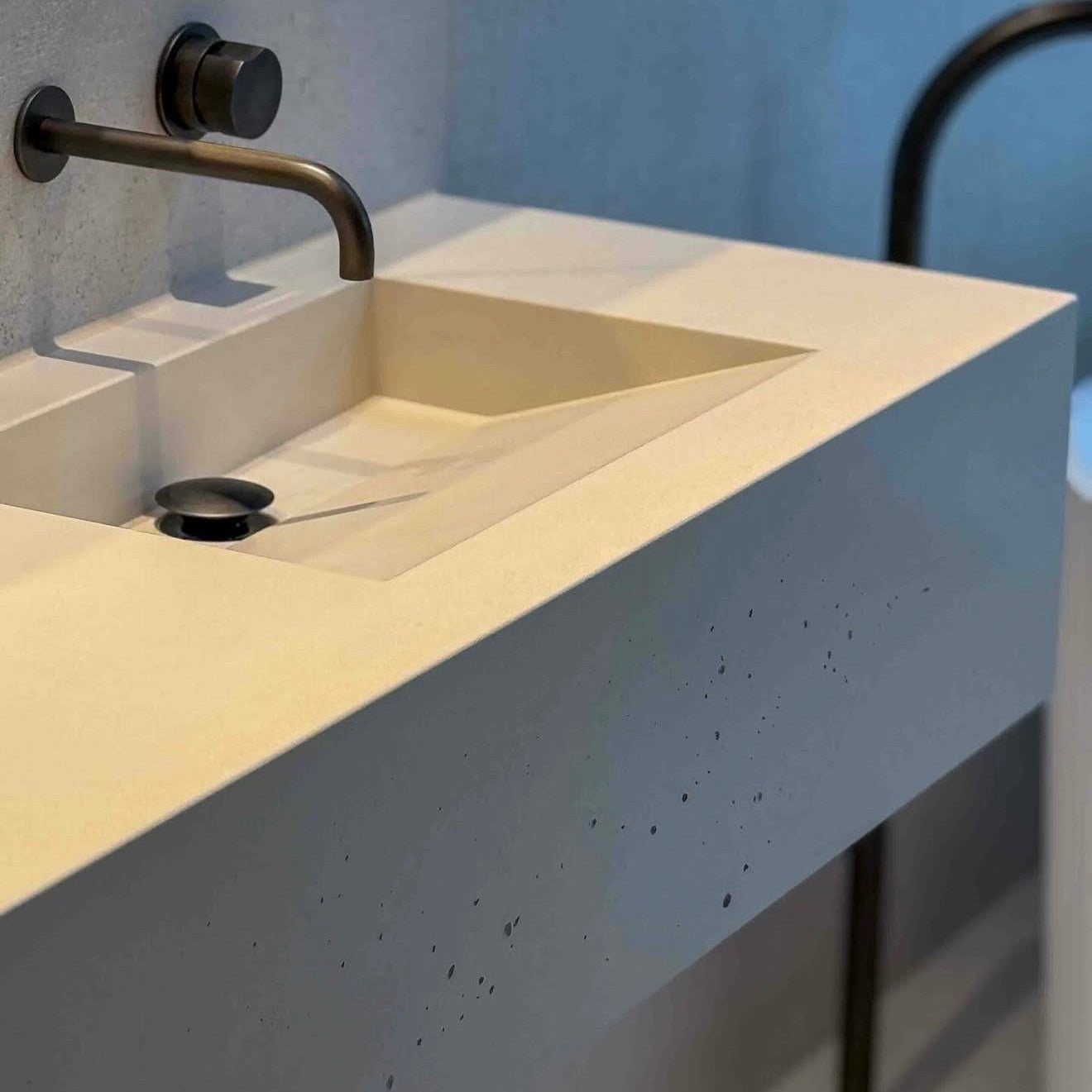 Custom Concrete Vanities with Integrated Basins
