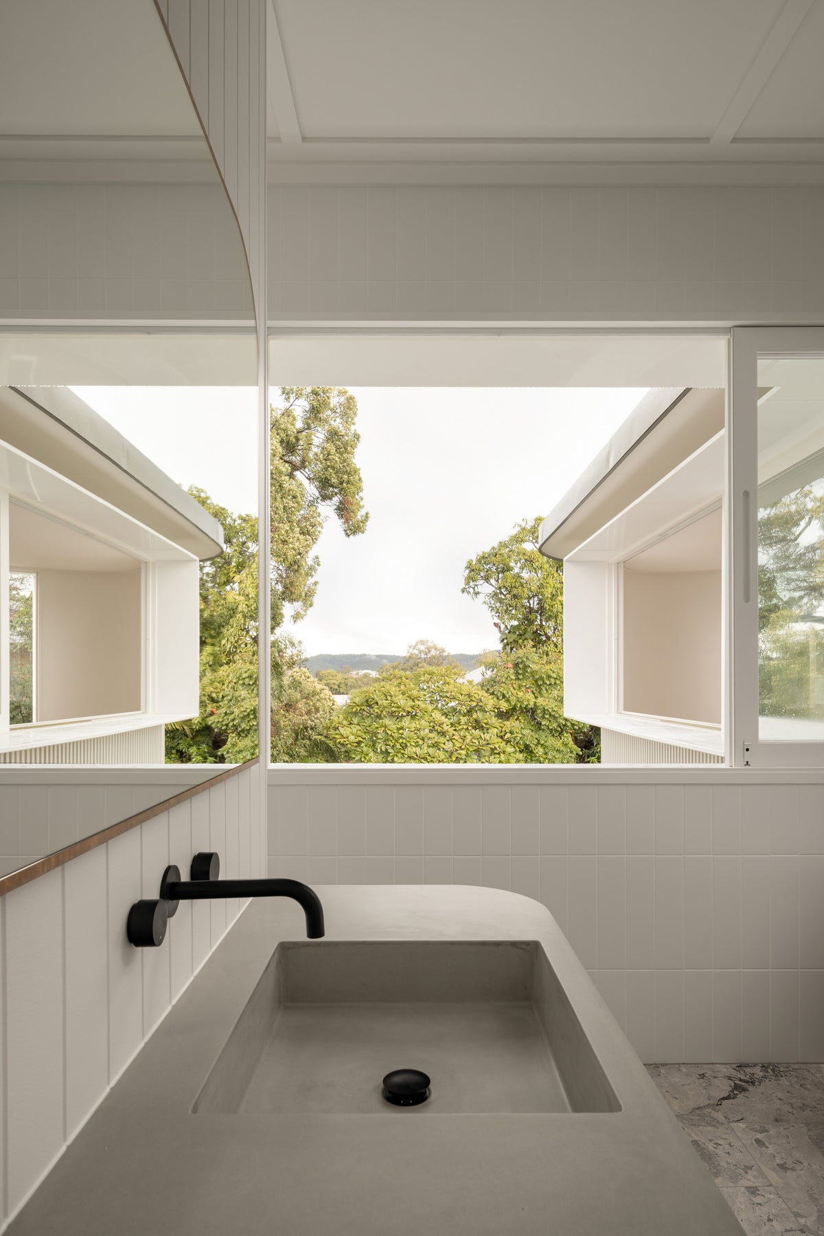 Custom Concrete Vanities with Integrated Basins