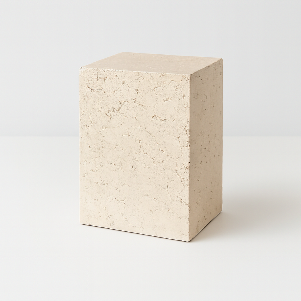 Hand-pressed Plinth Side Table