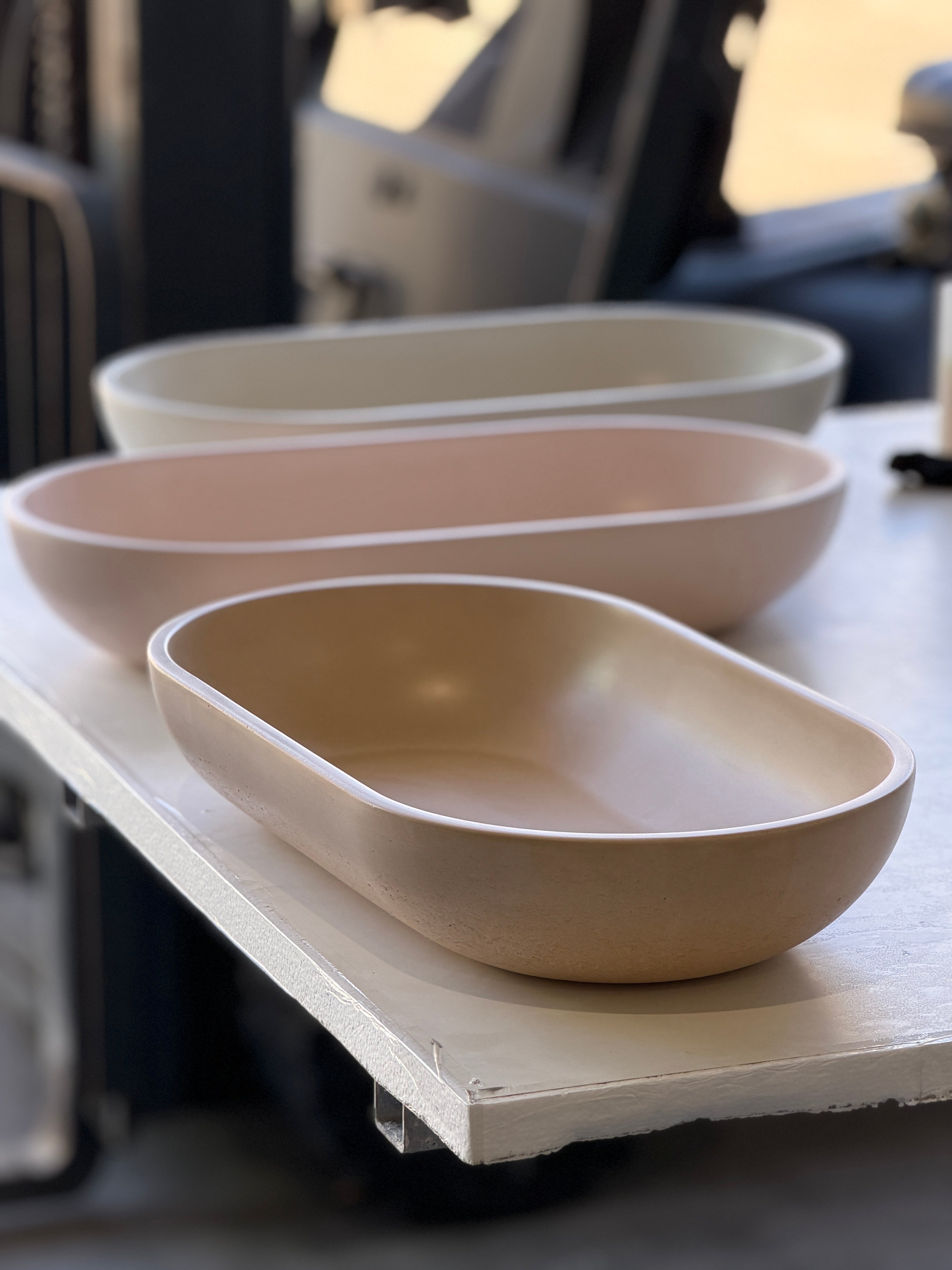 ARC Concrete Basin - Handcrafted Oval Bathroom Sink | Edje Concrete