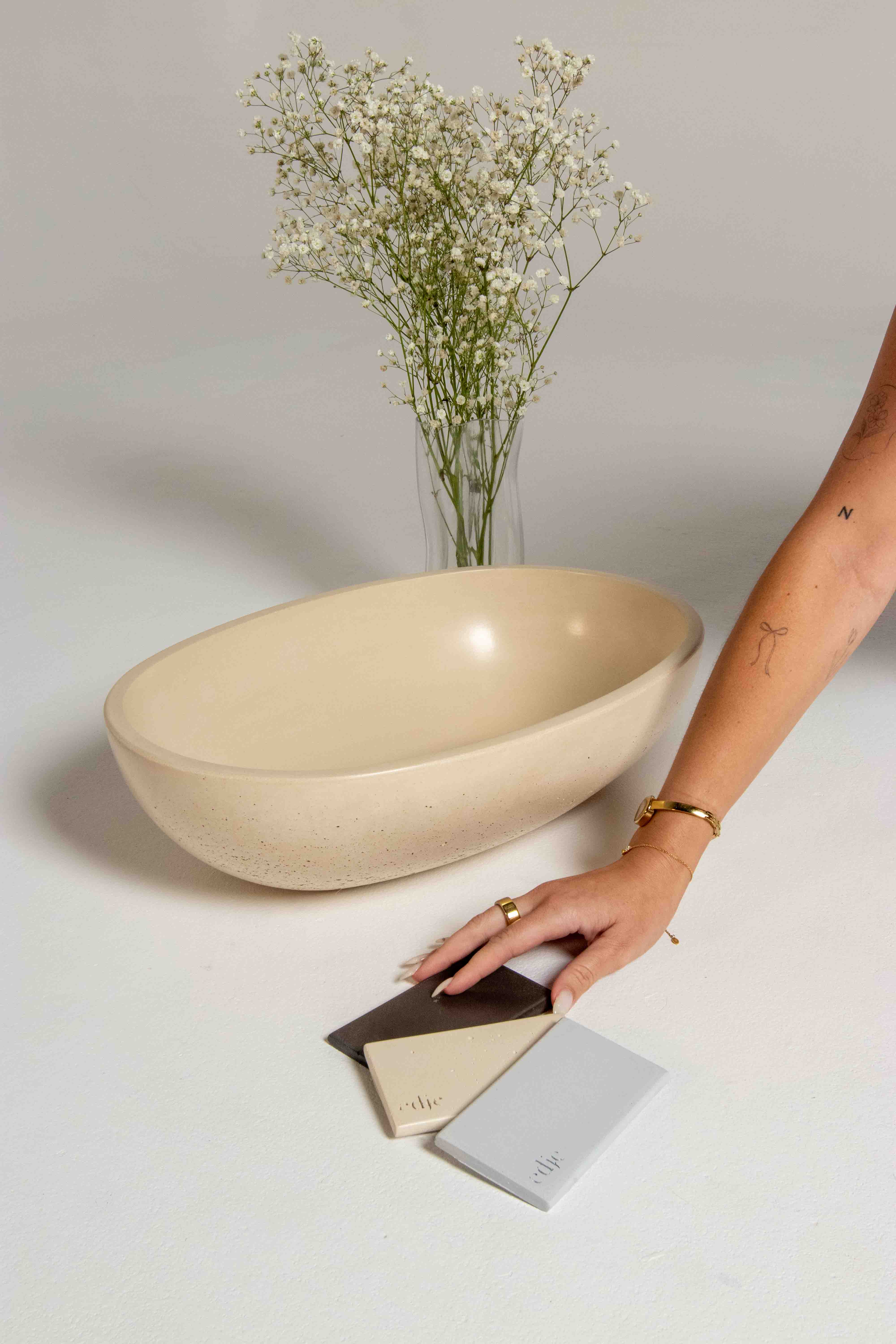 Oslo Concrete Basin - Compact Handcrafted Sink | Edje Concrete