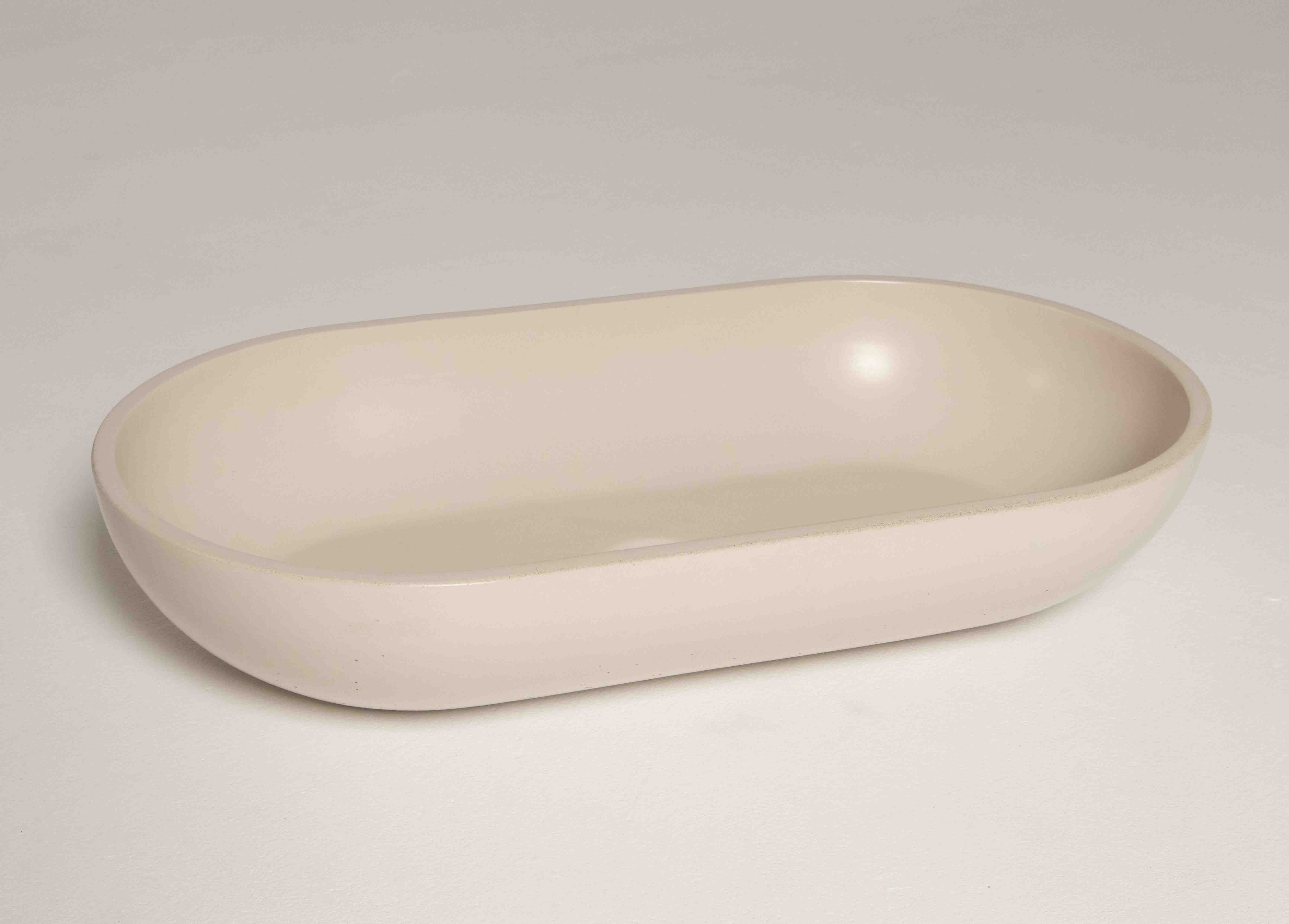 ARC Concrete Basin - Handcrafted Oval Bathroom Sink | Edje Concrete