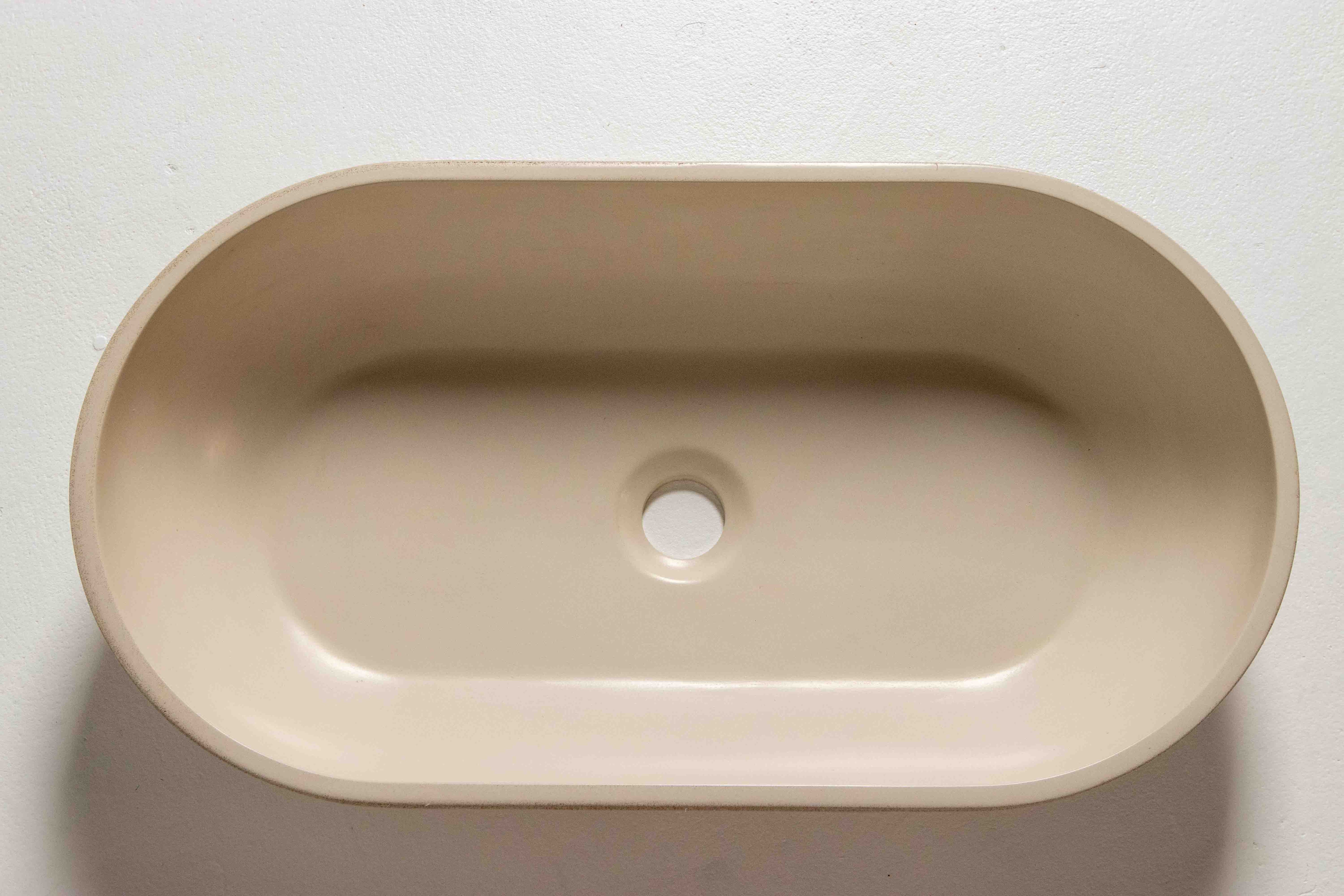ARC Concrete Basin - Handcrafted Oval Bathroom Sink | Edje Concrete