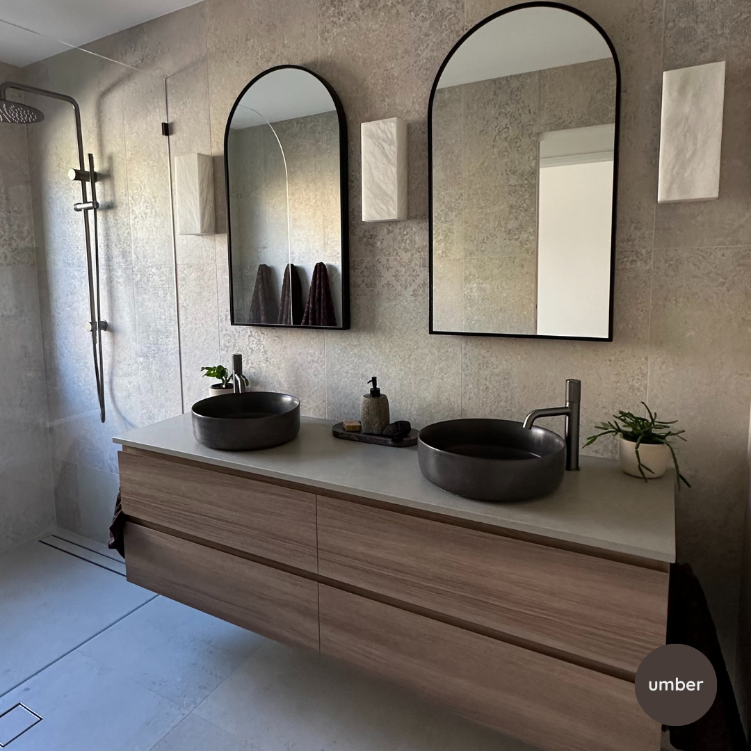 Lunar Concrete Basin – Round Pencil-Edge Bathroom Sink | Edje Concrete